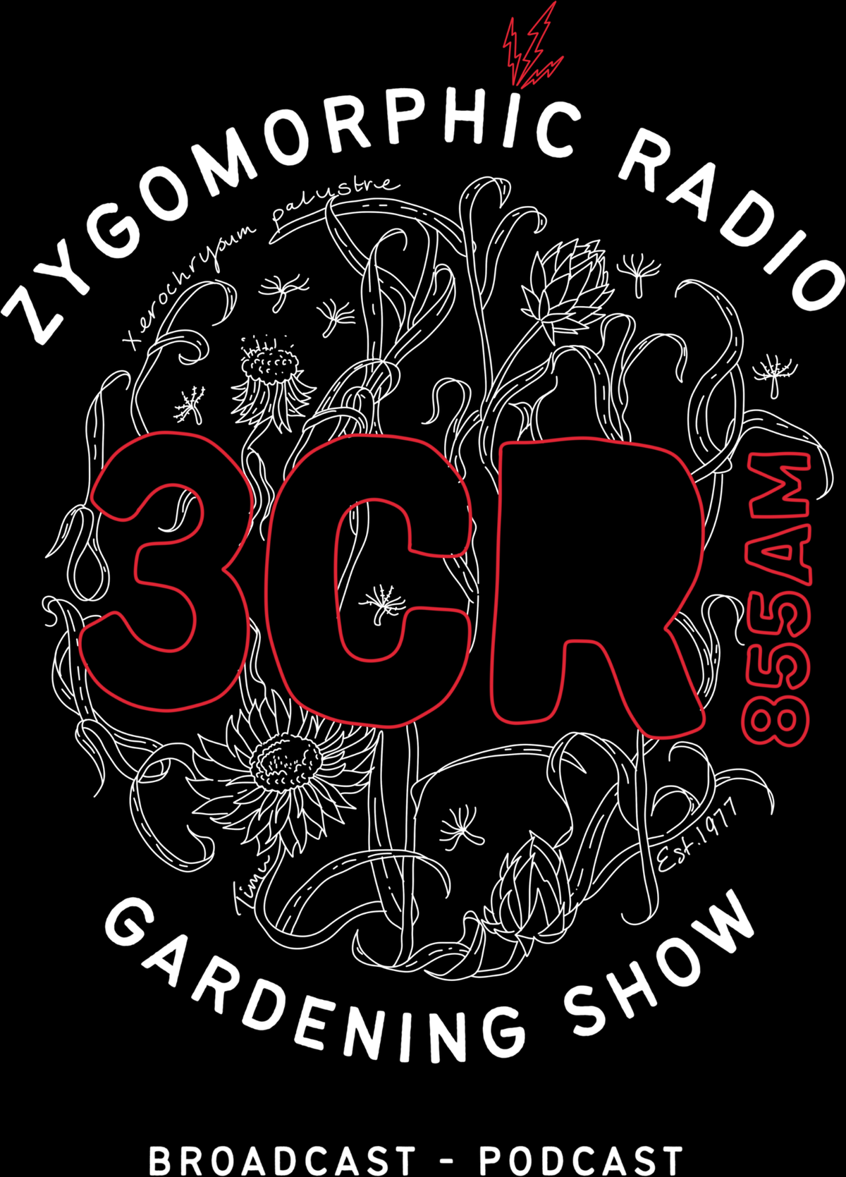 3CR Gardening Show TShirt (Mens' Cut) - Ships Second Week of November